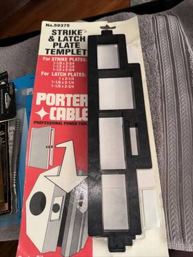 59375 Porter-cable Strike And Latch Plate Template No Router Bit