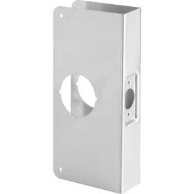 Prime-line 049793195517 1-3/4 X 9 Inch Thick Solid Brass Lock And Door Reinforcer 2-1/8 Single Bore