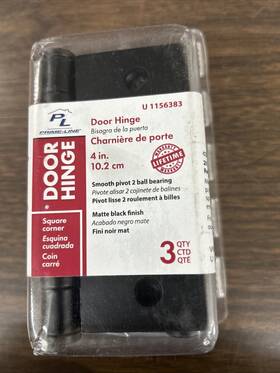 1156383 Prime Line Products 049793963833 Prime-line Door Hinge Matte Black U