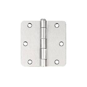 B0dnsjsvvf Probrico 3.5 Inch Brushed Nickel Door Hinges 1/4 Radius 30 Pack