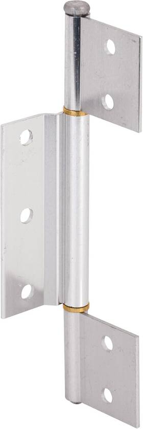 5093 Products 445027197105 K Screen Door Hinge 1/8 Inch Offset Center Leaf Aluminum Finish Single Pa