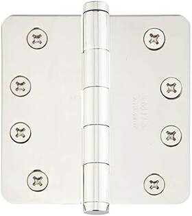 92024us14 Products Inc 92024 4 Inch X Plain Bearing 1/4 Radius Corners Mortise Hinge - Pair Polishe