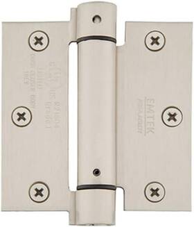 95013us15 Products Inc 95013 3.5 Inch X Spring Square Corner Mortise Hinge - Pair Satin Ni