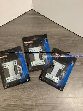 0620849 Prosource Light Duty T Hinges 3in Zinc Plated Model 2pc Each Pack Nos