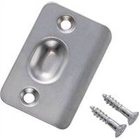 Cb-s04sc Prosource Ball Catch Plate 2-1/8 Inch Radius Satin Chrome On Solid Brass