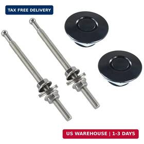 Us-hpl05bk Ptnhz Racing 2pcs 1.25 Inch Universal Jdm Style Quick Latch Bumper Release Fastener Push Button B