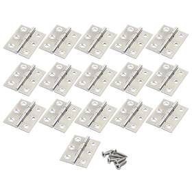 Pxyelec 744430905565 1.7 Inch Stainless Steel Folding Butt Hinge Home Furniture Hardware Door Cupboar