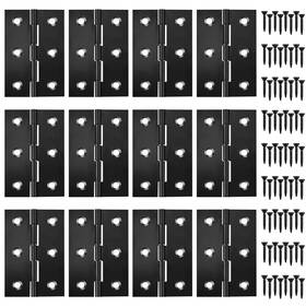 Hinge-b-12 Qanqiuple Black Stainless Steel Folding Hinges 3 Inch For Furniture Door Window Case Li