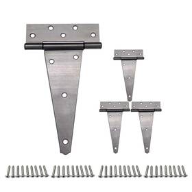 Qcaa B0c6qgv673 Stainless Steel Extra Heavy Tee Hinge 10 Polished 4 Pack