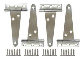 Hg25-004 Qcaa Stainless Steel Light Tee Hinge 4 Inch 2-5/16 X 1.4mm Pack