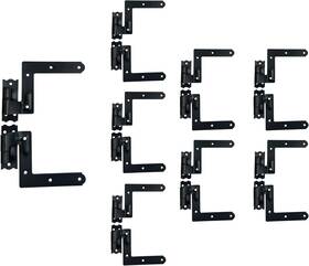 Hg31-004 Qcaa Blind Shutter Hinge For Wood Frame And Brick Steel 2-1/8 Inch Offset Coated Matt