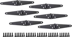 Hg70-006 Qcaa Light Strap Hinge Steel 2-layered Powder Coated 4 Inch Elegant Frosted Matt