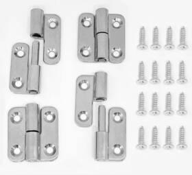 Qinizx 743645787270 4pcs Lift Off Hinge Mini Stainless Steel Hinges Detachable Door With Sc