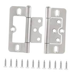 Gb11201-105 Qjaiune 2pcs Non-mortise Hinges 3 Inch Nickel Door With Mounting Screws Chest