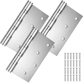 4-sq-sl Qkenvo 4ftft Door Hinges 304 Stainless Steel X Inch 3 Pack Square Corner Ball Bearing