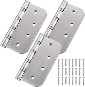 Qkenvo 445038440436 4ftft Ball Bearing Door Hinges Stainless Steel Heavy Duty 4 X Inch With 5