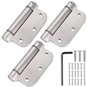 Qkenvo 623064799019 3.5ftft Self-closing Door Hinges 3.5 Inch X Spring 3 Pack Sta