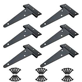 Qpingh 702291391910 4 Inch T Strap Hinges Heavy Duty T-strap Shed Door Gate Tee H