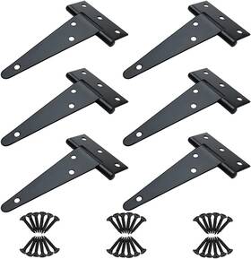 Qpingh 711181815993 4 Inch T Strap Hinges Heavy Duty T-strap Shed Door Gate Tee Hing