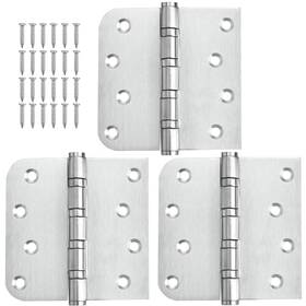 4-3z-sl Qtanber 304 Stainless Steel Door Hinges 4 Inch X Heavy Duty Ball Bearing Non R