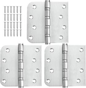Qtanber 445025184169 304 Stainless Steel Door Hinges 4 Inch X Heavy Duty Ball Bearing Non Remo
