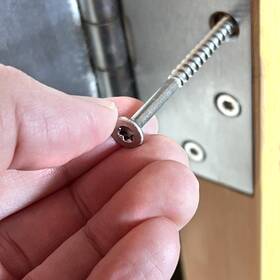 Quantum Forge Qfss1030-20p Door Hinge Wood Screws #10 X 3 Extra Long 20 Piece Stainless Steel Star Drive