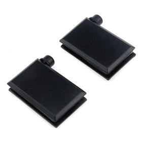 Quluxe 778112037268 Zinc Alloy Glass Door Pivot Hinge With Clamp Set For 5-8mm Up And