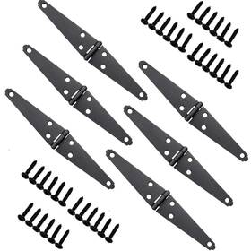 Ls6ld-blt Quweiz 6 Pcs Light Strap Hinge Iron Hinges Shed Door With Screws For