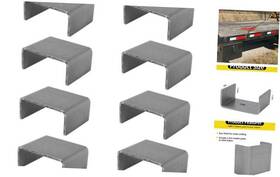 Zj2415 Qxgs 8 Pcs Heavy Duty Weld On Trailer Stake Pockets 2ftft X 4ftft Raw Steel Weld-on