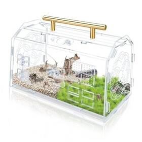 Weu-257705 Qzwexaz Acrylic Jumping Spider Enclosure 8.7x5.1x6.9 Inch Tarantula Transparent