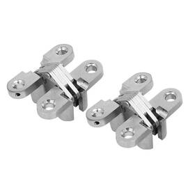 Ranbo 718040853073 1 Pair Gate Hinge Stainless Steel Invisible Door Hinges Concealed Barrel Wo