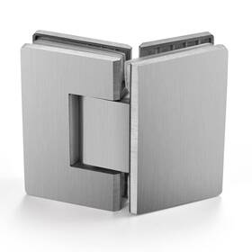 Ranbo 735935186115 Heavy Duty 135 Degree Glass Door Cupboard Showcase Cabinet Clamp Frameless Pi