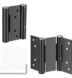 Os-110 Ranbo Pair Of 5ftft 304 Stainless Steel Black Double Action Spring Hinge Saloon Door