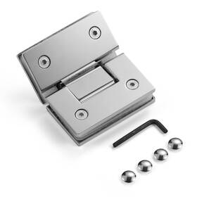 Ysjl-zb-polished-135du Ranbo Heavy Duty Shower Glass Door Hinge Solid One-piece Precision Cast With 5mm Th