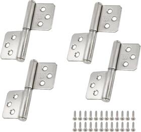 Rannb 445044284253 3-inch Flag Hinges 304 Stainless Steel Lift Off Hinge Detachable Door - 4p