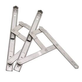 Rannb 675234793716 Casement Window Hinges 10inch Stainless Steel Friction Stay 2pcs