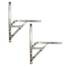 Rannb 675234793723 Casement Window Hinges 12 Inch Stainless Steel Friction Stay 2pcs