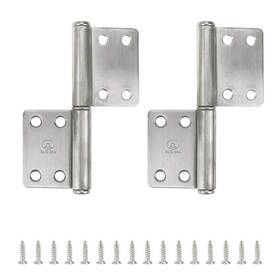 Rannb 704630708298 Flag Hinges 4 Inch 304 Stainless Steel Cupboard Door - 2pcs