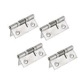 Rannb 747130080655 Spring Hinge Self Opening 1.5 Inch Length Stainless Steel 4pcs