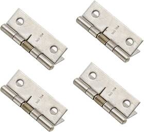 Rannb 747130080662 Spring Hinge Self Opening 2 Length Stainless Steel Door - Pack Of 4