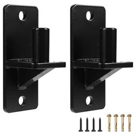 Vlrt005-2bk Rasugarlary Wall Mount Gate Hinges Black Farm Hinge 2 Pack Chain Link Fence H