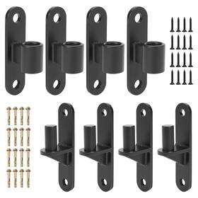 Vlrt030-bk04 Rasugarlary Wall Mount Gate Hinges 4 Pairs Heavy Duty Fence 5/8ftft Pin