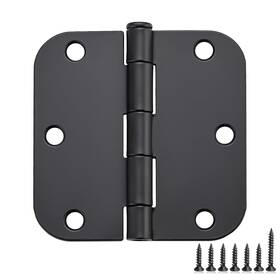 Mhyhs18 Ravinte 18 Pack Matte Black Door Hinges 3.5 Inch X Hardware Controls Rounded 5/8 R
