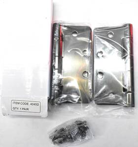 4045d Regent Hardware Butt Hinges Stainless Steel Black Nickel 4 Inch X4-1/2 2 Pack