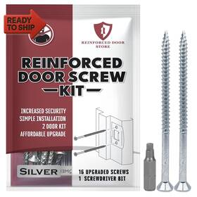 Reinforced Door Store 313042194119 Screw Kit For Strike Plates Deadbolt And Hinges. 3-inc