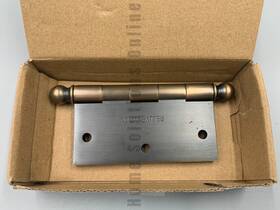 1358445 Rejuvenation Ball-tip Door Hinge Burnished Antique 3-1/2 Inch #b293
