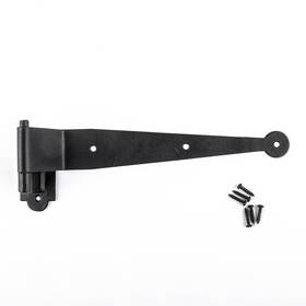 Renovators Supply Manufacturing 096962363536 Offset Lift Off Pintle Strap Hinge 11 3/4 Inch Black Wrought Iron 2.5 Offs