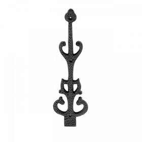 Renovators Supply Manufacturing 096962393977 Black Wrought Iron Garage Door Decorative Hardware 11 In Rust Resistant Dummy