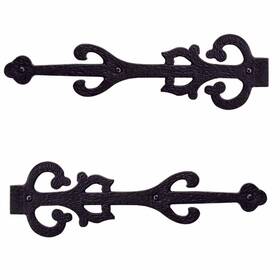 Renovators Supply Manufacturing 096962423520 Garage Door Decorative Hardware Design 11 Inch Black Wrought Iron R