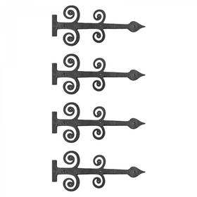 Renovators Supply Manufacturing 096962424381 Garage Door Decorative Hardware 16 Inch Black Wrought Iron Rust Resistant Dumm